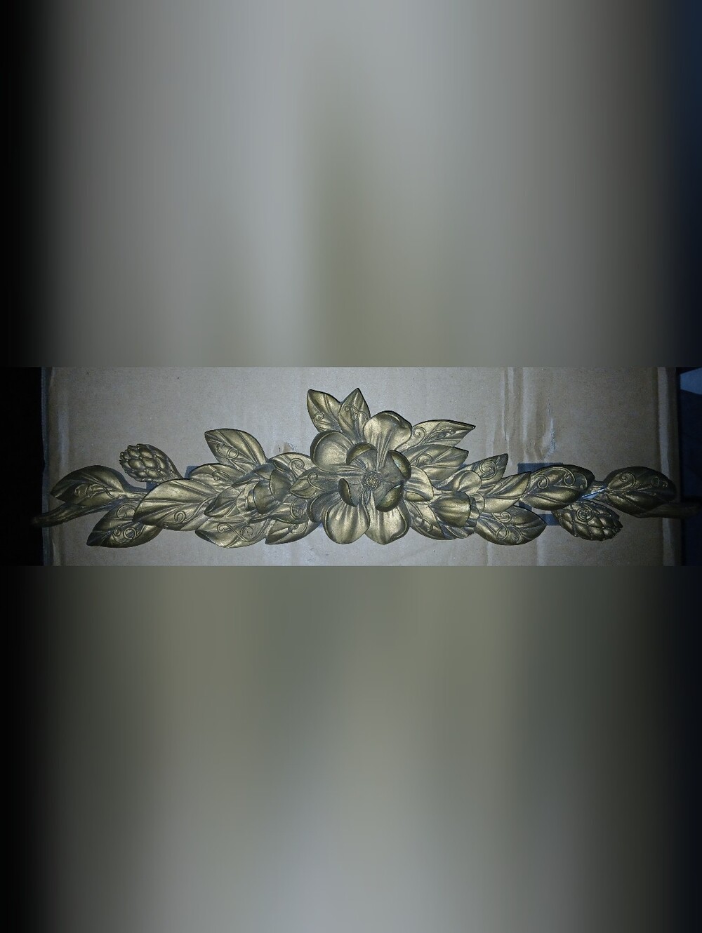 1990 Gold Resin Wall Swag. It Has The Hole To Hang.